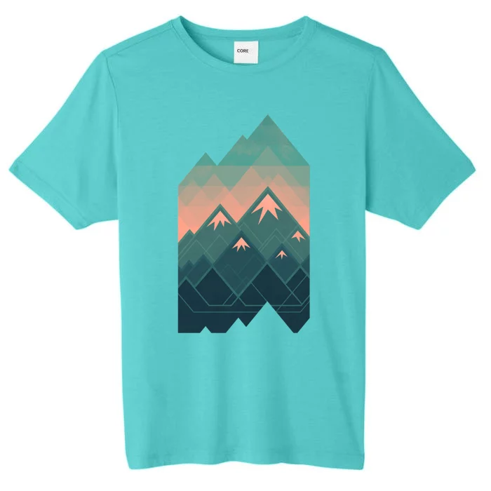 Geometric Mountains ChromaSoft Performance T-Shirt