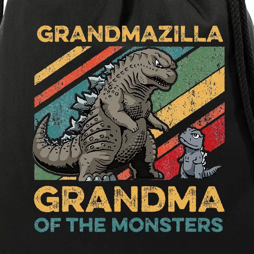 Grandmazilla Monster Grandma Holiday Costume Drawstring Bag