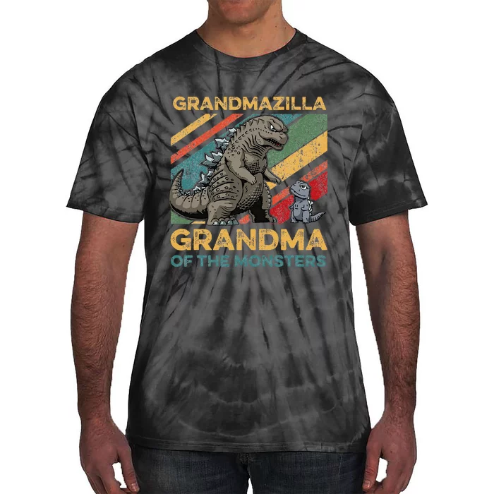 Grandmazilla Monster Grandma Holiday Costume Tie-Dye T-Shirt