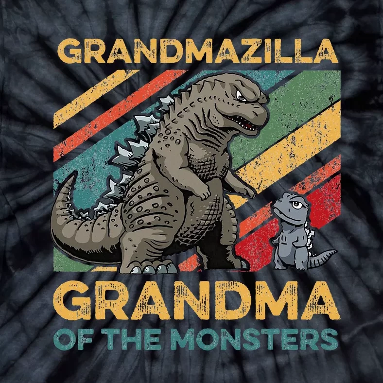 Grandmazilla Monster Grandma Holiday Costume Tie-Dye T-Shirt