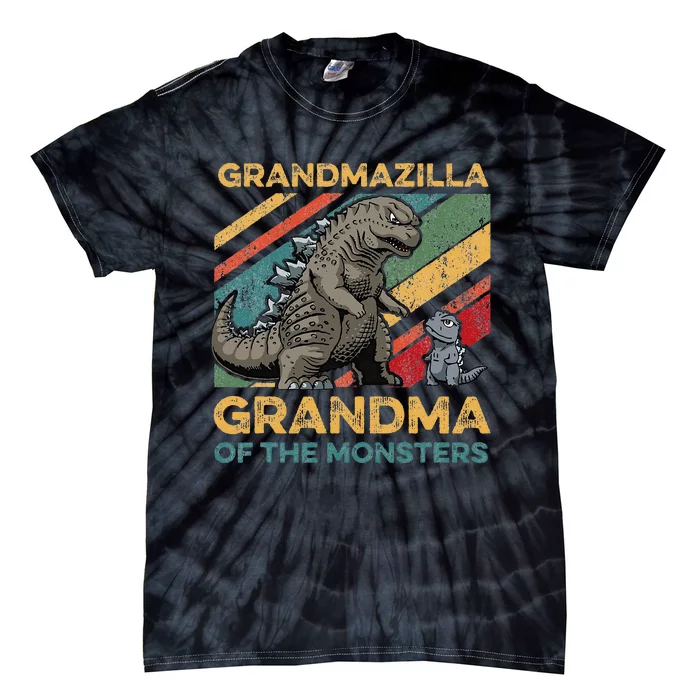 Grandmazilla Monster Grandma Holiday Costume Tie-Dye T-Shirt