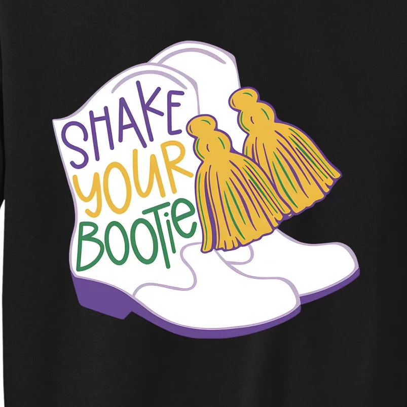 Girl Mardi Gras Shake Your Bootie Tall Sweatshirt