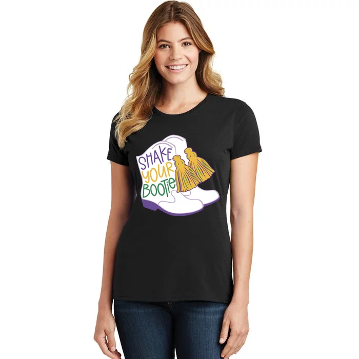 Girl Mardi Gras Shake Your Bootie Women's T-Shirt