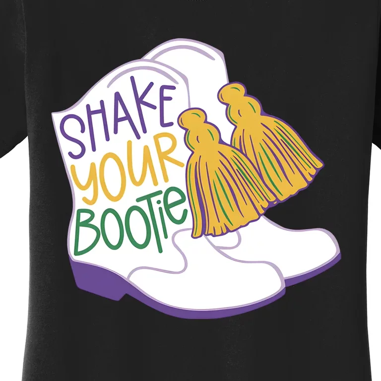 Girl Mardi Gras Shake Your Bootie Women's T-Shirt