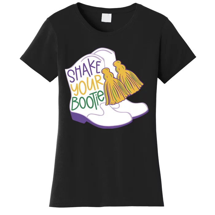 Girl Mardi Gras Shake Your Bootie Women's T-Shirt