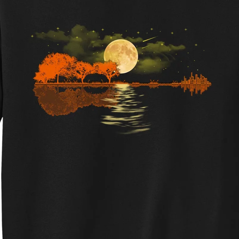 Guitar Meaningful Gift Nature Guitar Lake Shadow Love Sweatshirt