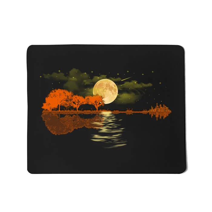 Guitar Meaningful Gift Nature Guitar Lake Shadow Love Mousepad