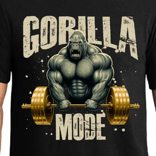 Gorilla Mode Gym Workout Beast Weightlifting Bodybuilding Gift Pajama Set