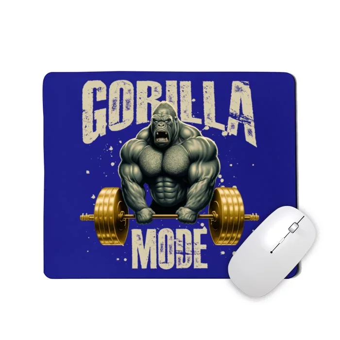 Gorilla Mode Gym Workout Beast Weightlifting Bodybuilding Gift Mousepad