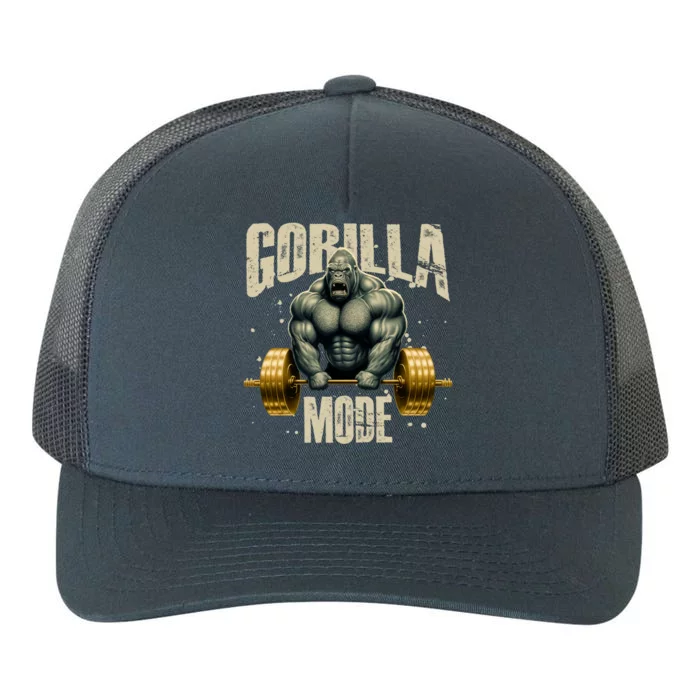 Gorilla Mode Gym Workout Beast Weightlifting Bodybuilding Gift Yupoong Adult 5-Panel Trucker Hat