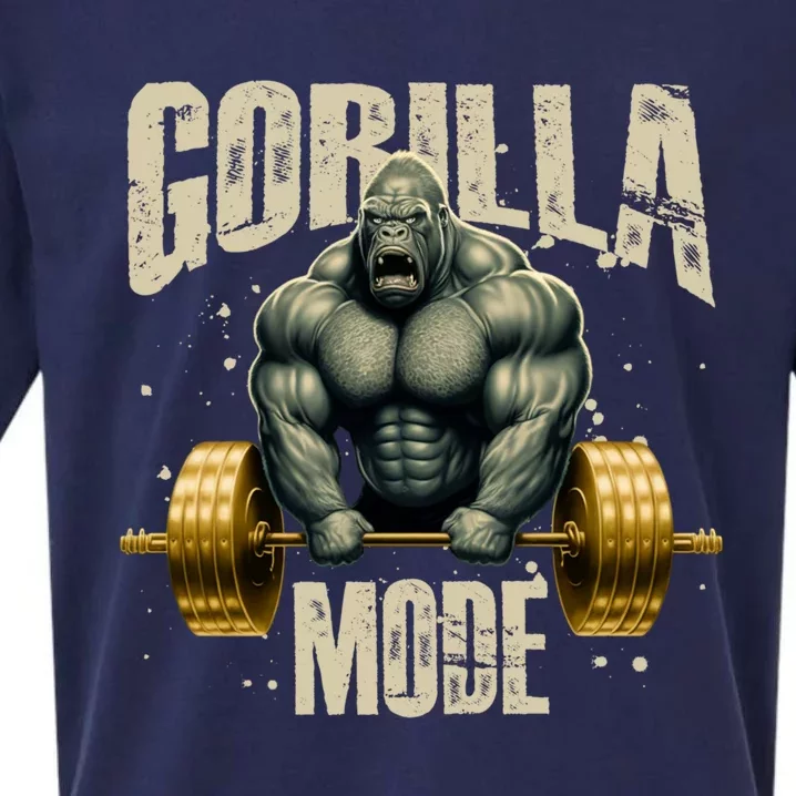 Gorilla Mode Gym Workout Beast Weightlifting Bodybuilding Gift Sueded Cloud Jersey T-Shirt