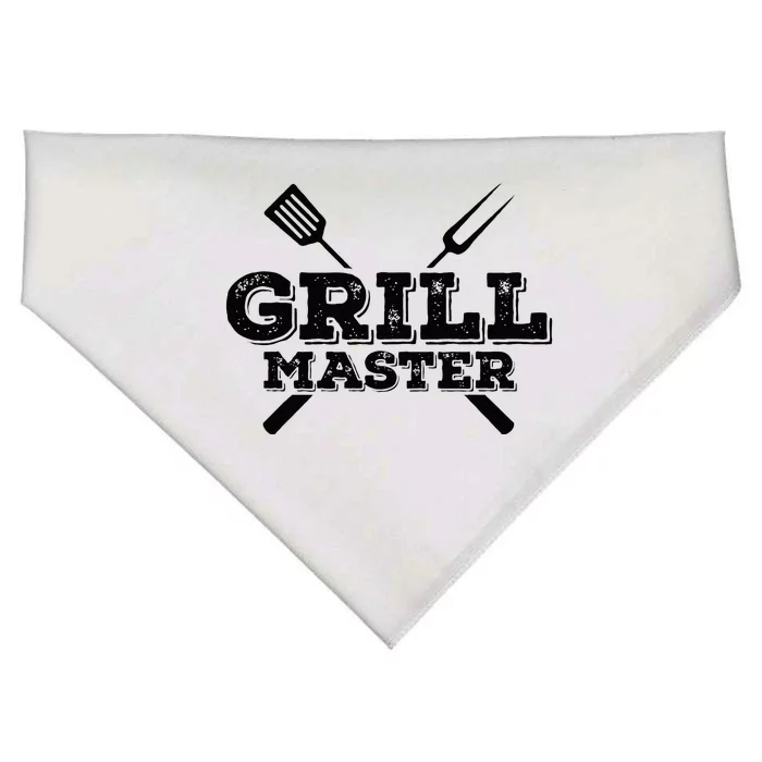 Grill Master Grilling Barbecue BBQ Smoker Graphic USA-Made Doggie Bandana