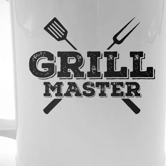 Grill Master Grilling Barbecue BBQ Smoker Graphic Front & Back Beer Stein