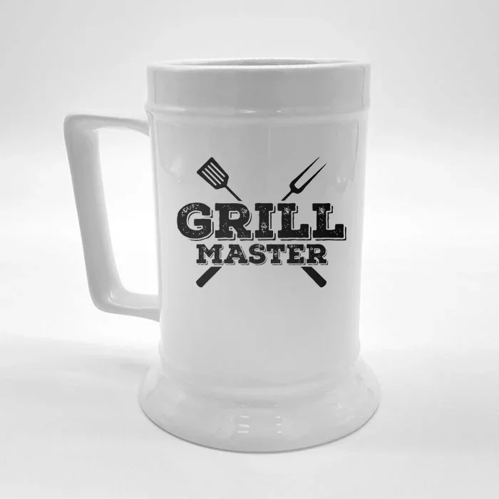 Grill Master Grilling Barbecue BBQ Smoker Graphic Front & Back Beer Stein