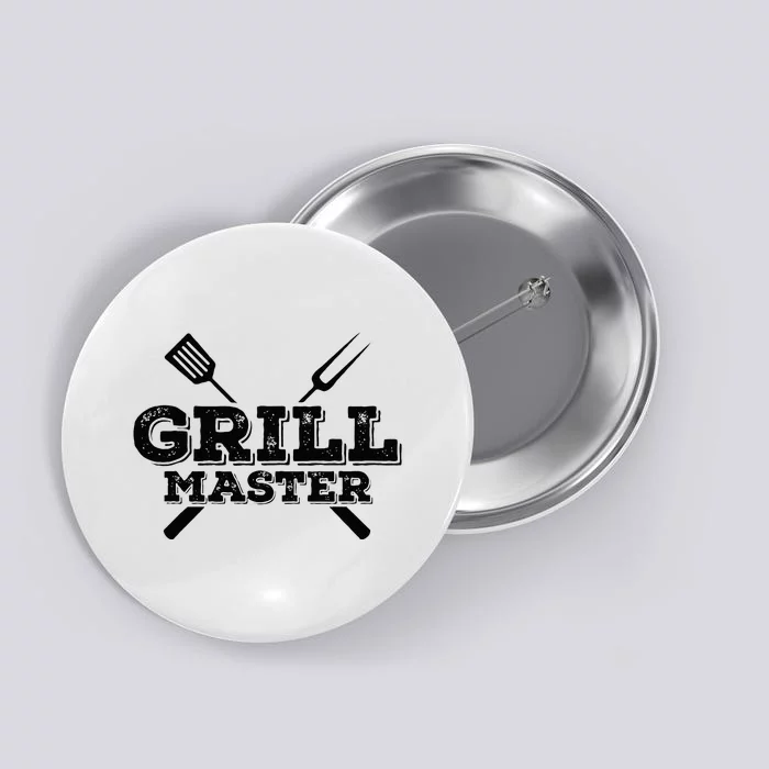 Grill Master Grilling Barbecue BBQ Smoker Graphic Button