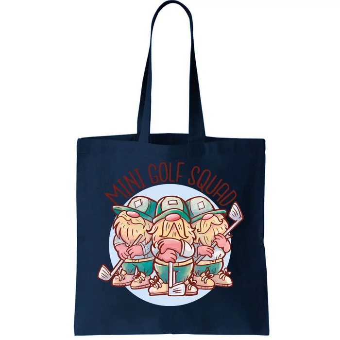 Gnomes Mini Golf Squad Tote Bag