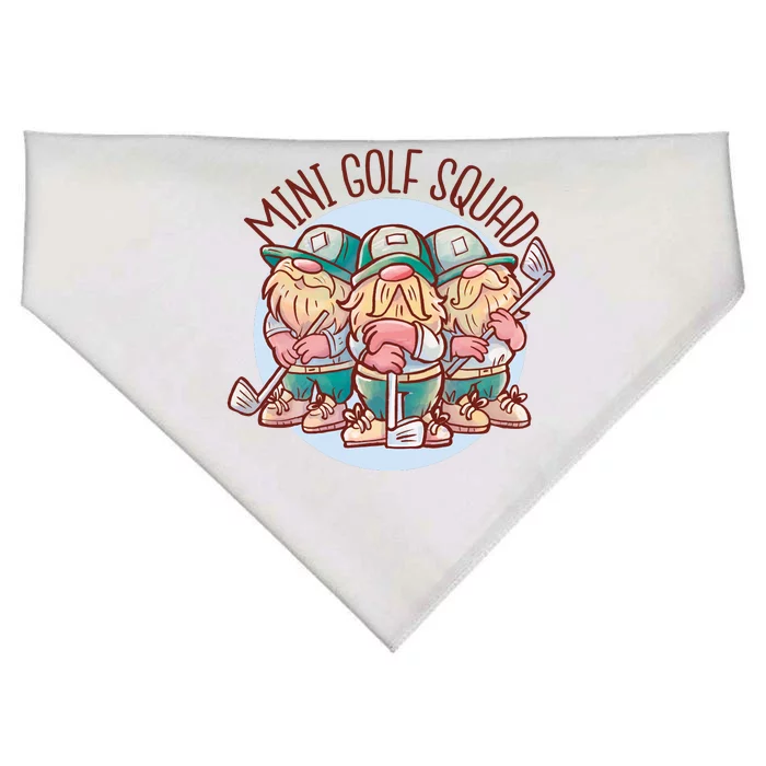 Gnomes Mini Golf Squad USA-Made Doggie Bandana