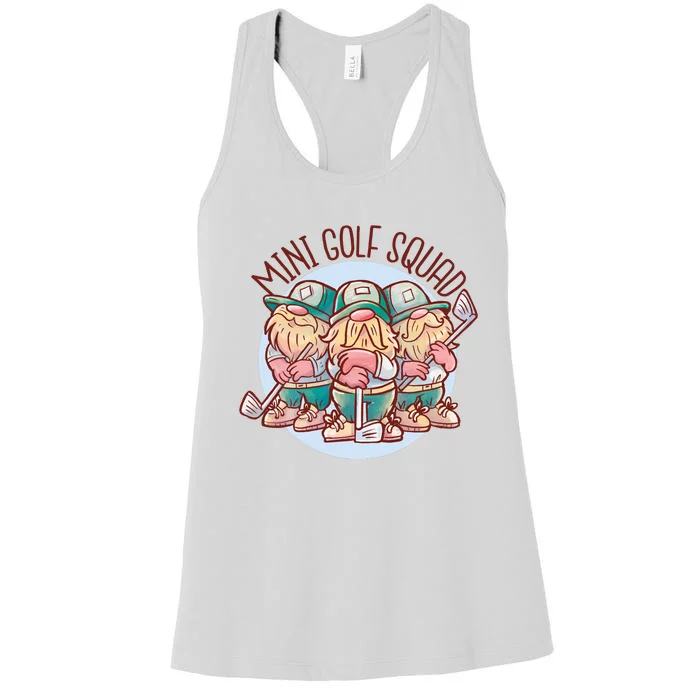 Gnomes Mini Golf Squad Women's Racerback Tank