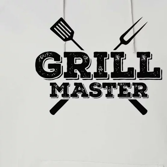 Grill Master Grilling Barbecue BBQ Smoker Graphic Tee Performance Fleece Hoodie