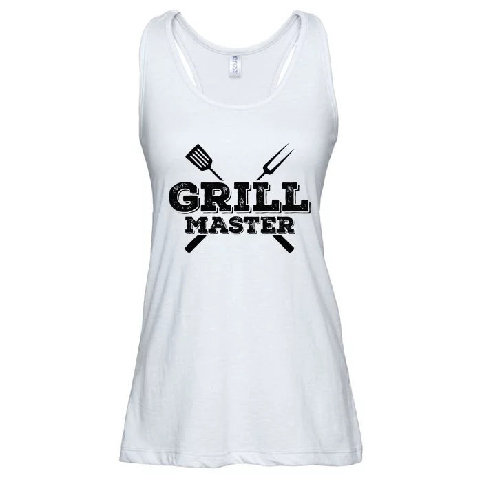 Grill Master Grilling Barbecue BBQ Smoker Graphic Tee Ladies Essential Flowy Tank