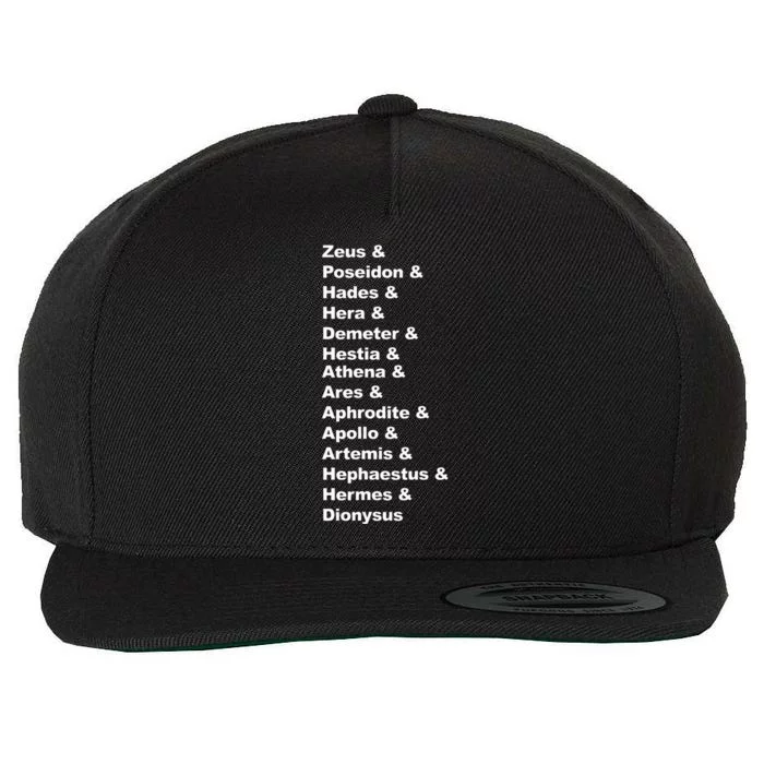 Greek Mythology Gods Pantheon List Of Demigod Names Wool Snapback Cap