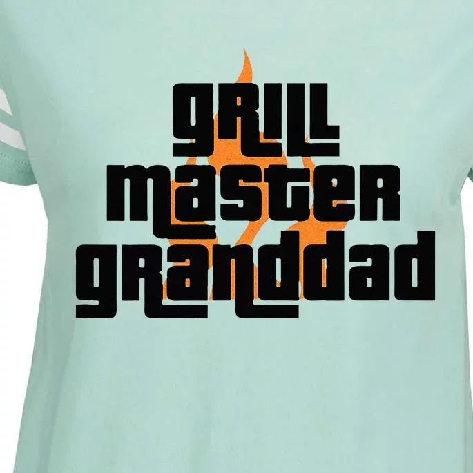 Grill Master Grilling Granddad Grandfather Grandpa BBQ Enza Ladies Jersey Football T-Shirt