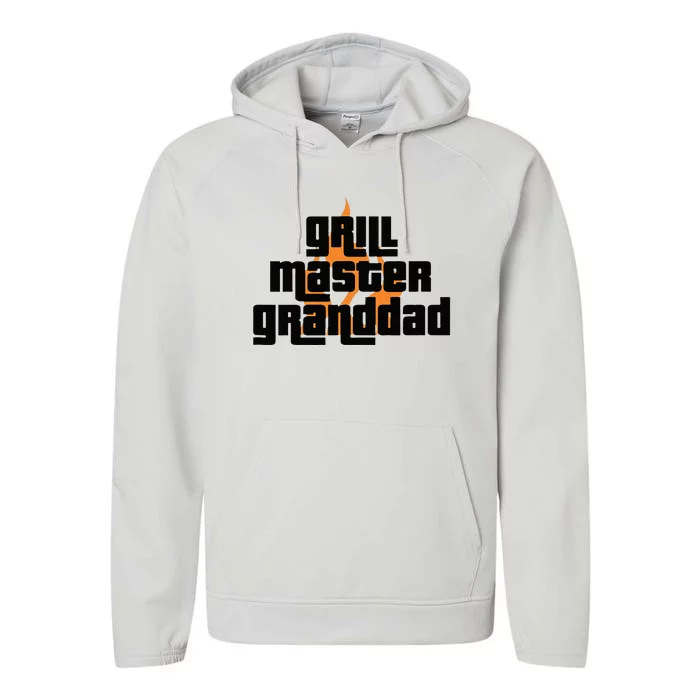 Grill Master Grilling Granddad Grandfather Grandpa BBQ Performance Fleece Hoodie