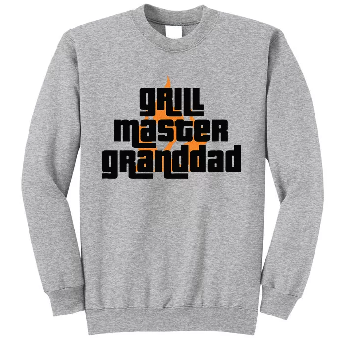 Grill Master Grilling Granddad Grandfather Grandpa BBQ Tall Sweatshirt