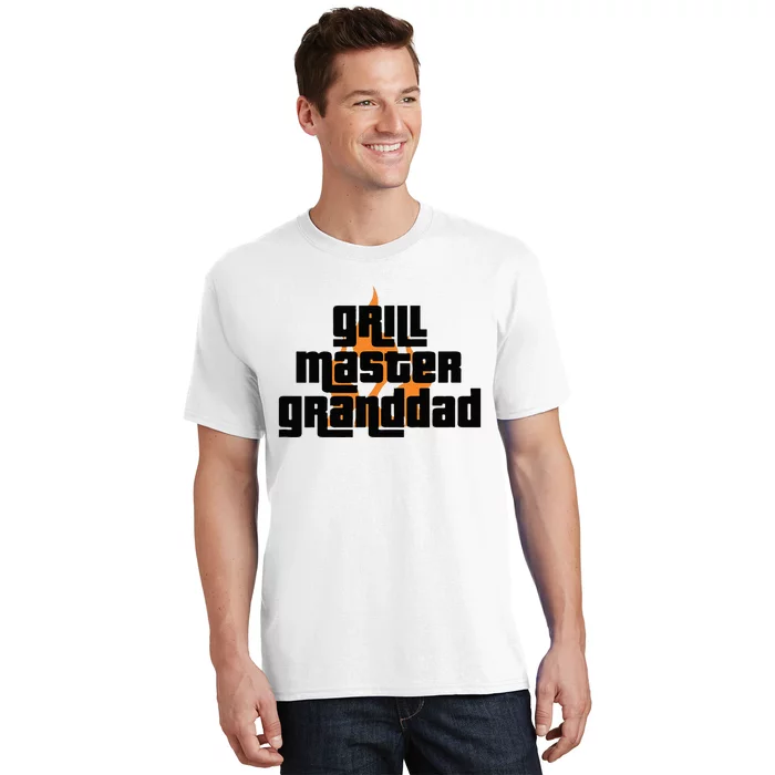 Grill Master Grilling Granddad Grandfather Grandpa BBQ T-Shirt