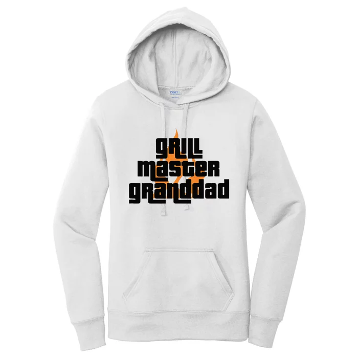 Grill Master Grilling Granddad Grandfather Grandpa BBQ Women's Pullover Hoodie