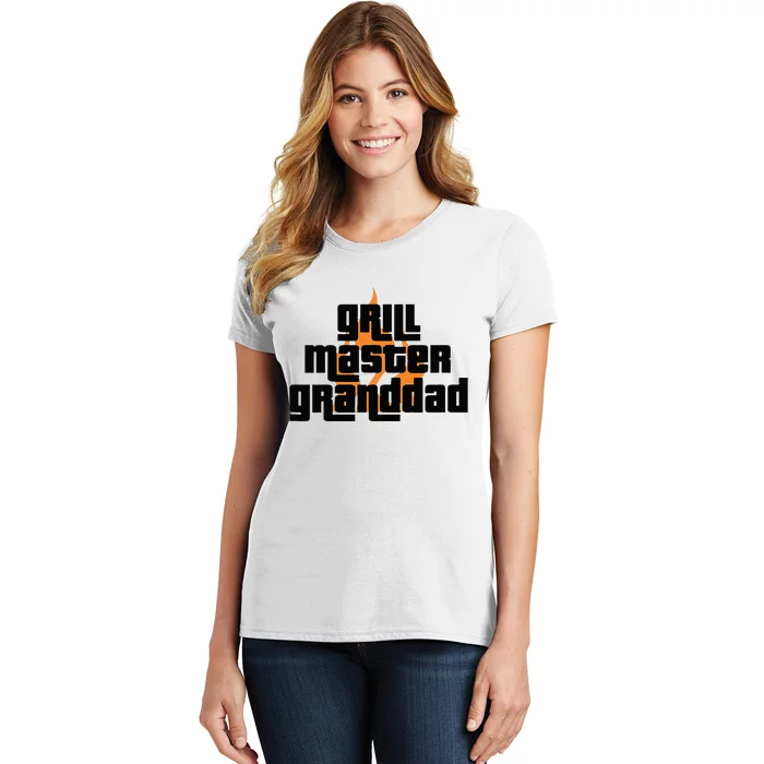 Grill Master Grilling Granddad Grandfather Grandpa BBQ Women's T-Shirt