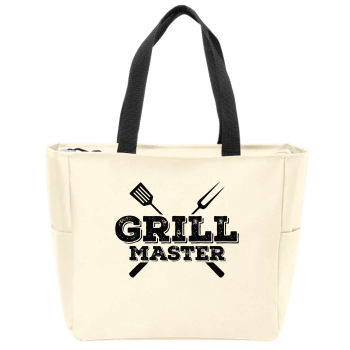 Grill Master Grilling Barbecue BBQ Smoker Graphic Tee Zip Tote Bag