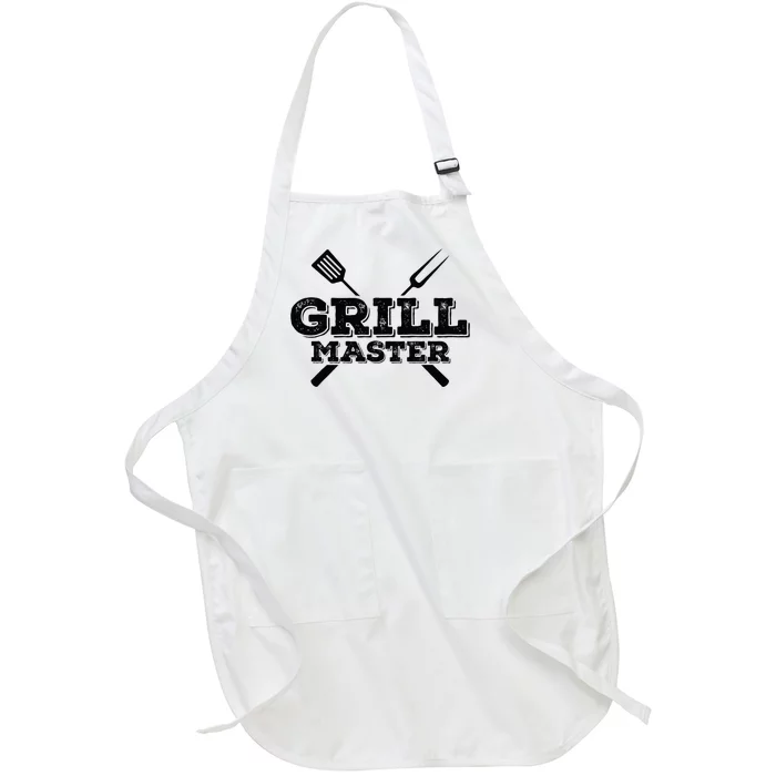 Grill Master Grilling Barbecue BBQ Smoker Graphic Tee Full-Length Apron With Pocket