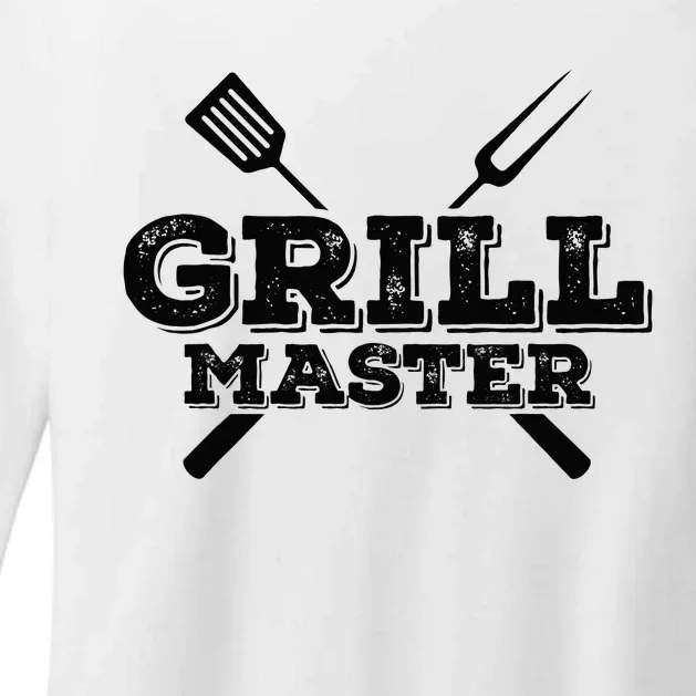 Grill Master Grilling Barbecue BBQ Smoker Graphic Tee Womens CVC Long Sleeve Shirt