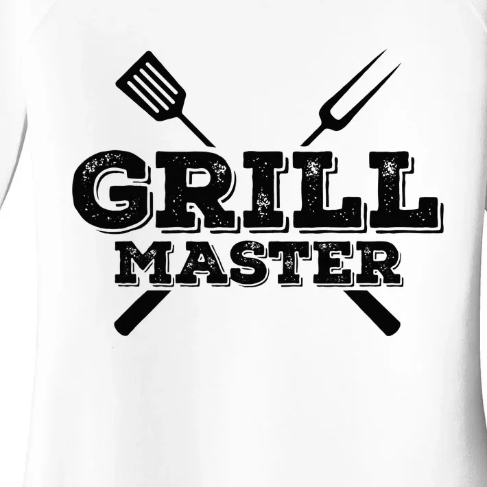 Grill Master Grilling Barbecue BBQ Smoker Graphic Tee Women's Perfect Tri Tunic Long Sleeve Shirt