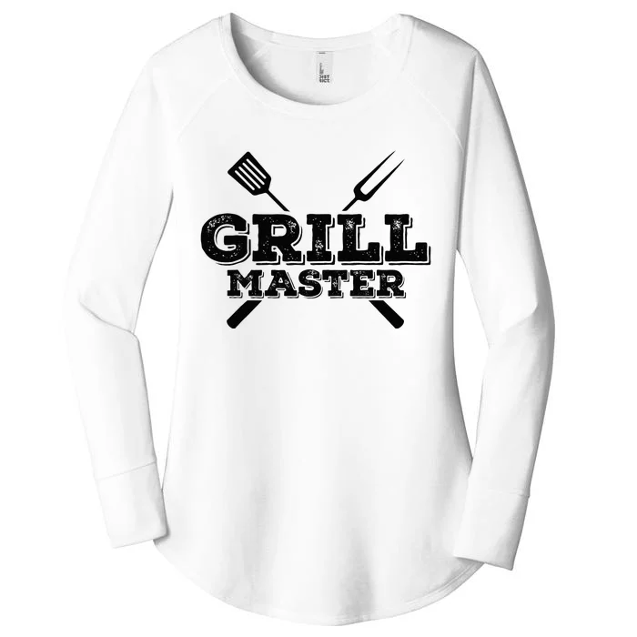 Grill Master Grilling Barbecue BBQ Smoker Graphic Tee Women's Perfect Tri Tunic Long Sleeve Shirt