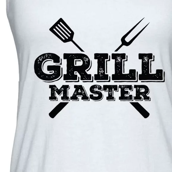 Grill Master Grilling Barbecue BBQ Smoker Graphic Tee Ladies Essential Flowy Tank