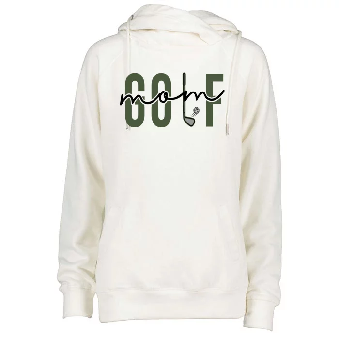 Golf Mom Womens Funnel Neck Pullover Hood