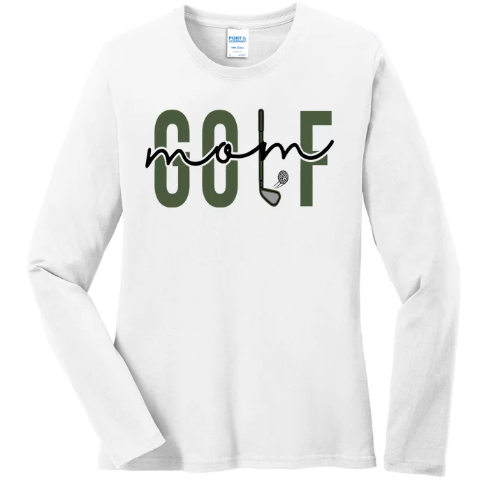 Golf Mom Ladies Long Sleeve Shirt