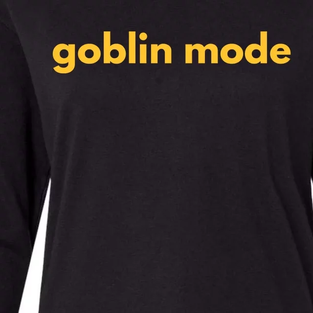 Goblin Mode Womens Cotton Relaxed Long Sleeve T-Shirt