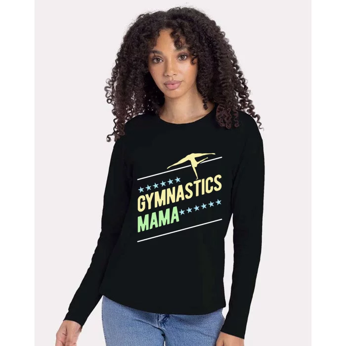 Gymnastics Mama Gymnast Gymnastics Mom Gift Womens Cotton Relaxed Long Sleeve T-Shirt