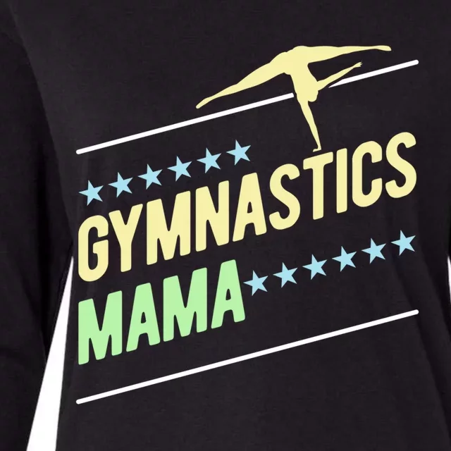 Gymnastics Mama Gymnast Gymnastics Mom Gift Womens Cotton Relaxed Long Sleeve T-Shirt