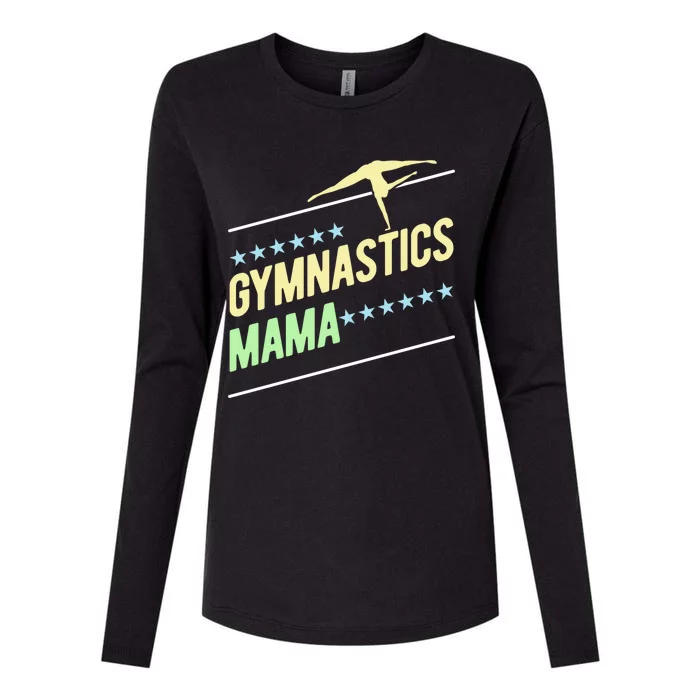 Gymnastics Mama Gymnast Gymnastics Mom Gift Womens Cotton Relaxed Long Sleeve T-Shirt