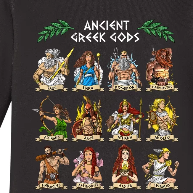 Greek Mythology Gods Ancient Greece Baby Long Sleeve Bodysuit