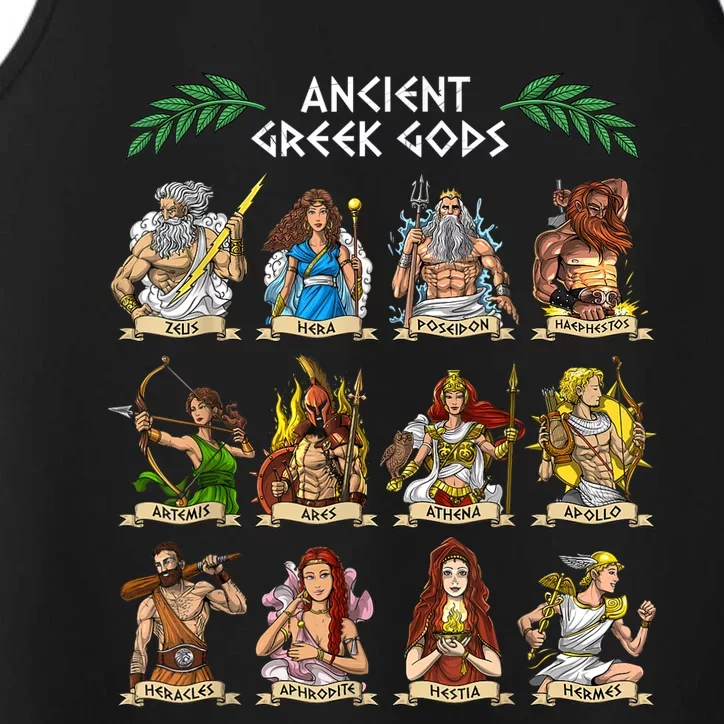 Greek Mythology Gods Ancient Greece Performance Tank