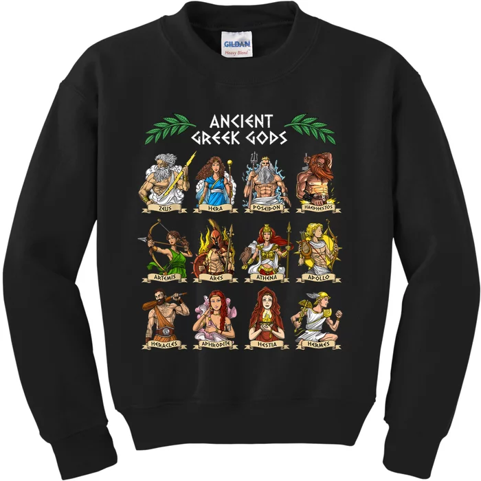 Greek Mythology Gods Ancient Greece Kids Sweatshirt