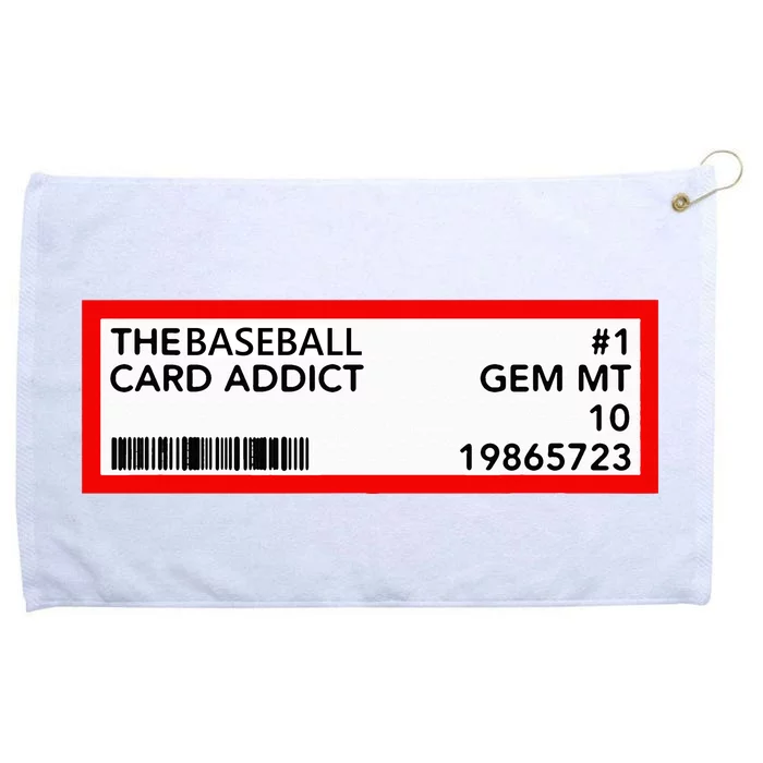 Gem Mint Graded Baseball Card Addict Grade Grommeted Golf Towel