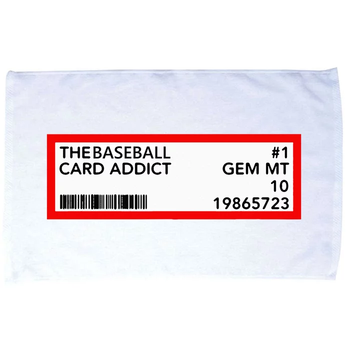 Gem Mint Graded Baseball Card Addict Grade Microfiber Hand Towel