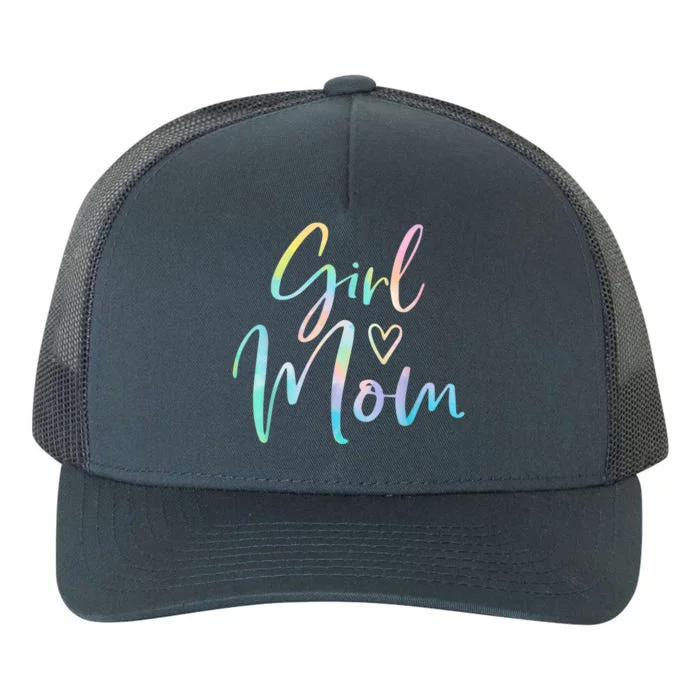 Girl Mom Gifts For Mother Mama Of Girl Tie Dye Yupoong Adult 5-Panel Trucker Hat