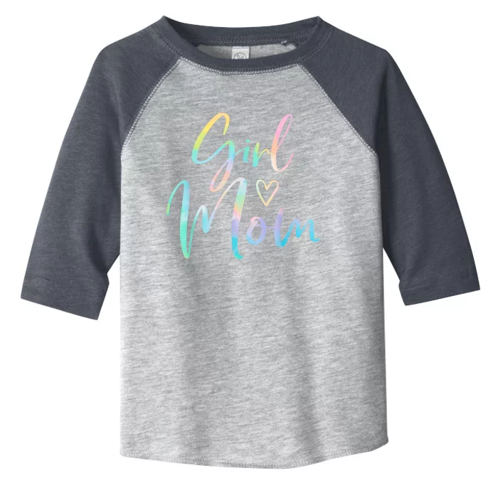 Girl Mom Gifts For Mother Mama Of Girl Tie Dye Toddler Fine Jersey T-Shirt